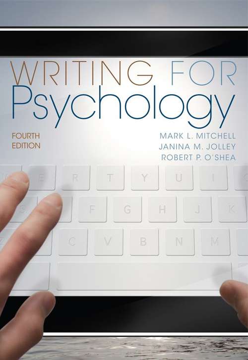Book cover of Writing for Psychology