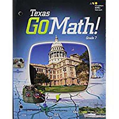 Book cover of Go Math! Grade 7, Texas