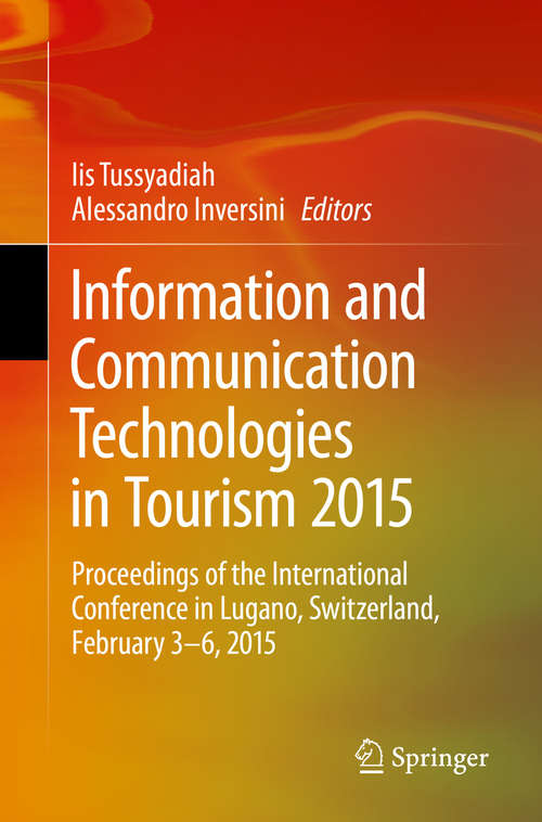 Book cover of Information and Communication Technologies in Tourism 2015