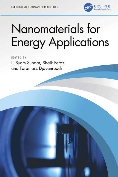 Book cover of Nanomaterials for Energy Applications (Emerging Materials and Technologies)