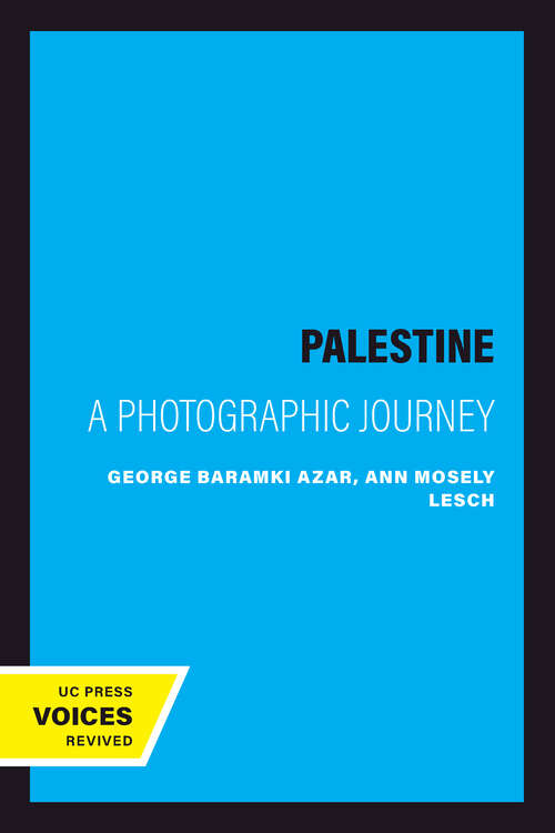 Book cover of Palestine: A Photographic Journey