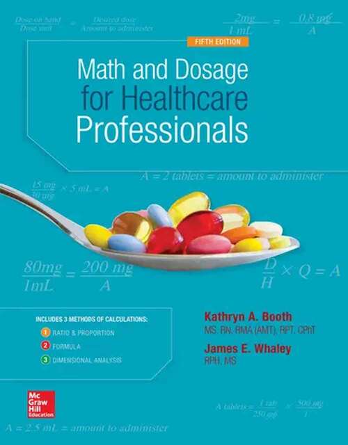 Book cover of Math And Dosage Calculations For Healthcare Professionals (Fifth Edition)