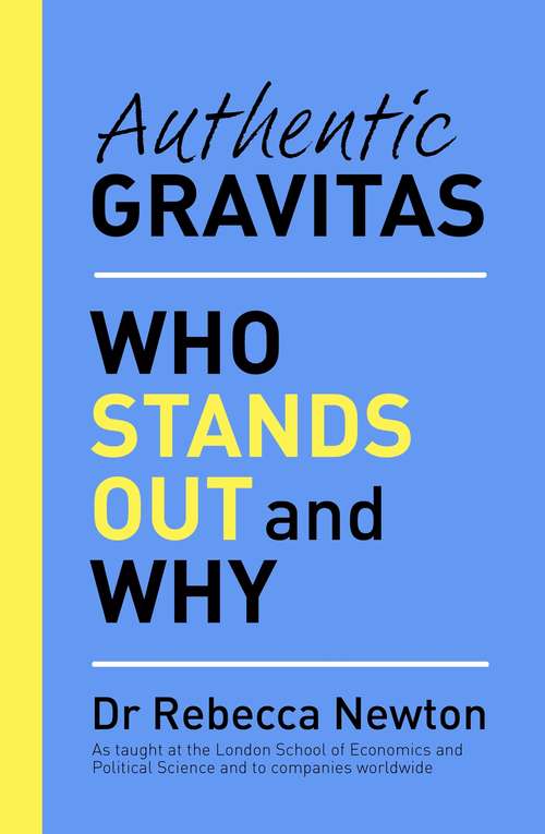 Book cover of Authentic Gravitas