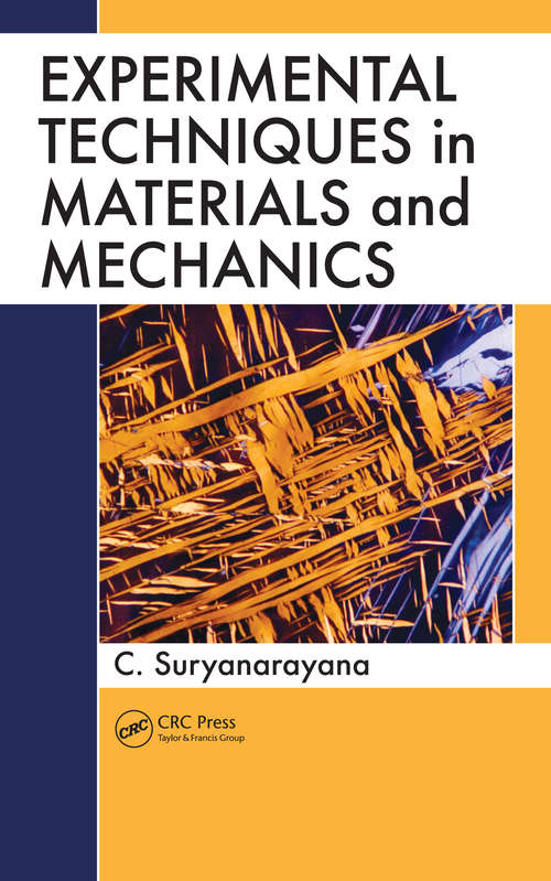 Book cover of Experimental Techniques in Materials and Mechanics