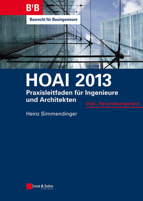 Book cover of HOAI 2013: Praxisleitfaden für Ingenieure und Architekten (5)