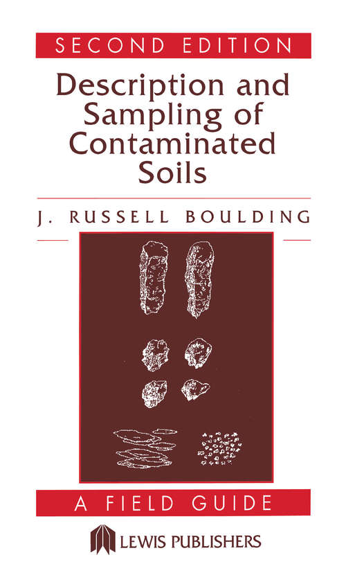 Book cover of Description and Sampling of Contaminated Soils: A Field Guide (2)