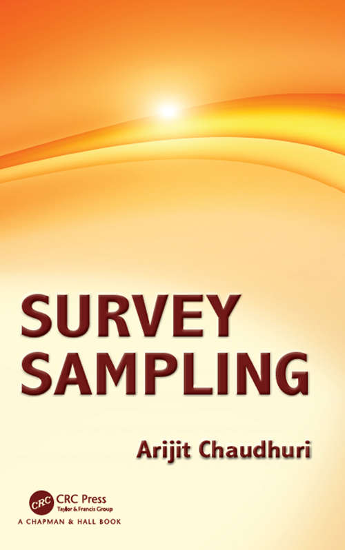 Book cover of Survey Sampling: Theory And Methods, Second Edition (2) (Statistics: A Series Of Textbooks And Monographs: Vol. 171)