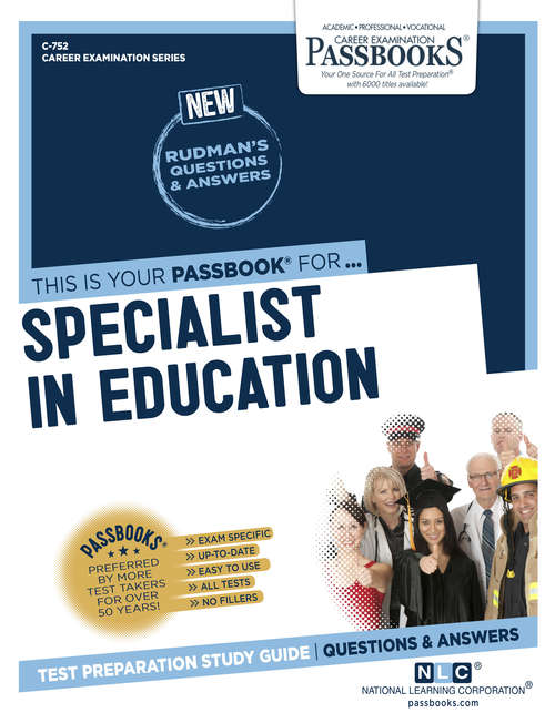 Book cover of Specialist in Education: Passbooks Study Guide (Career Examination Series)