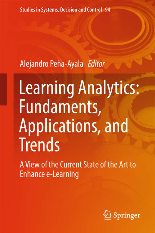 Book cover of Learning Analytics: Fundaments, Applications, and Trends
