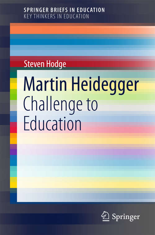 Book cover of Martin Heidegger