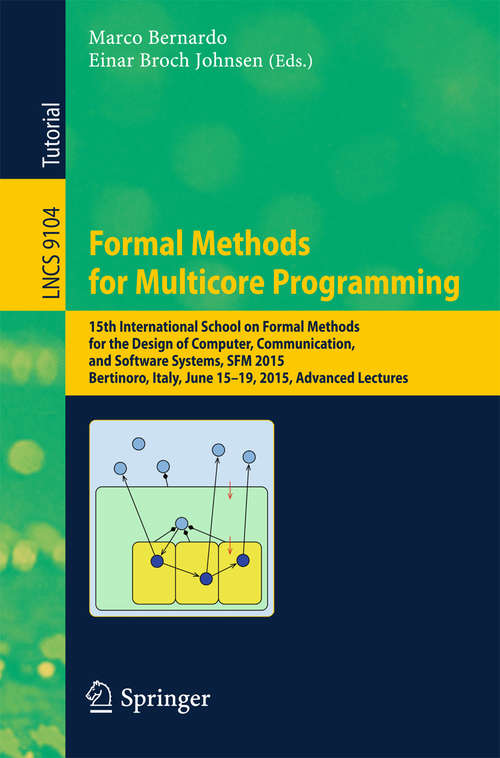 Book cover of Formal Methods for Multicore Programming