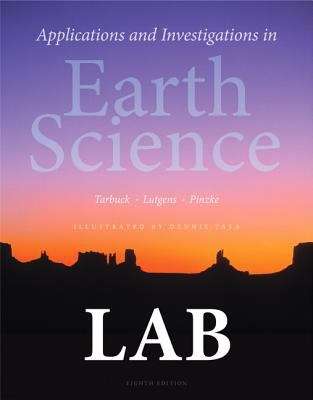 Book cover of Applications and Investigations in Earth Science (Eighth Edition)