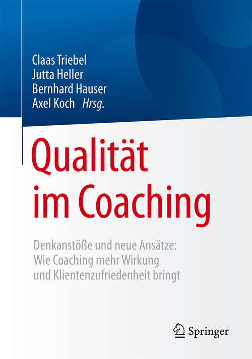 Book cover of Qualität im Coaching