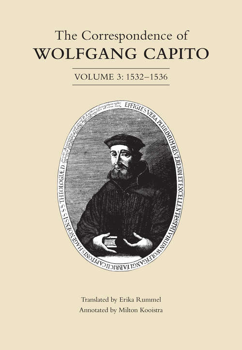 Book cover of The Correspondence of Wolfgang Capito