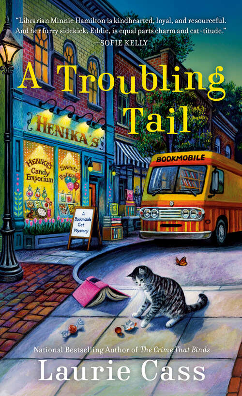 Book cover of A Troubling Tail (A Bookmobile Cat Mystery #11)