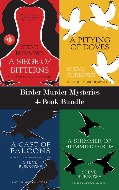 Book cover of Birder Murder Mysteries 4-Book Bundle: A Shimmer of Hummingbirds / A Cast of Falcons / A Pitying of Doves / and 1 more