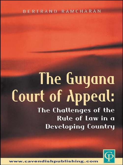 Book cover of The Guyana Court of Appeal