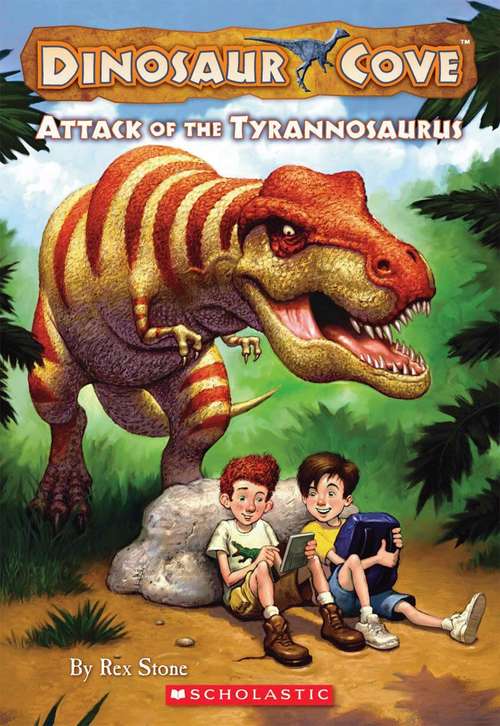 Book cover of Attack of the Tyrannosaurus (Dinosaur Cove)