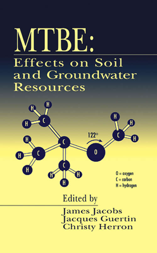 Book cover of Mtbe: Effects on Soil and Groundwater Resources