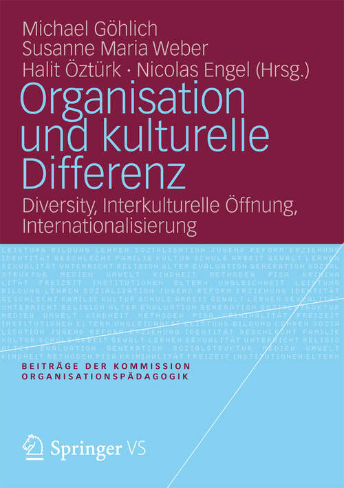 Book cover of Organisation und kulturelle Differenz