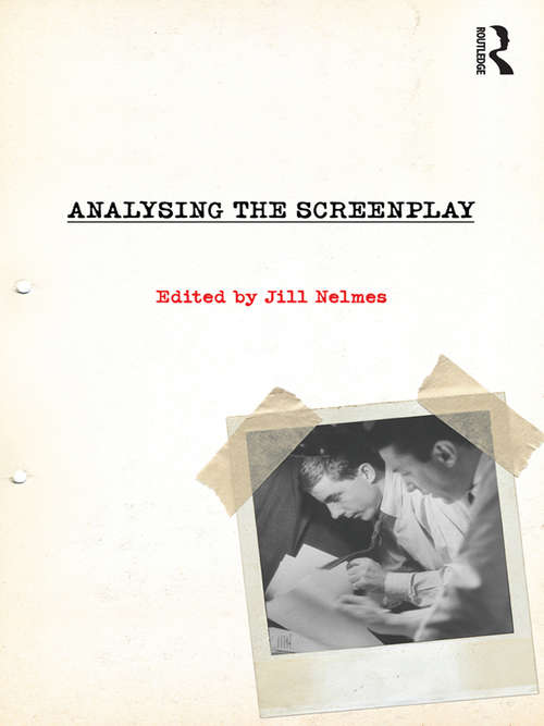 Book cover of Analysing the Screenplay