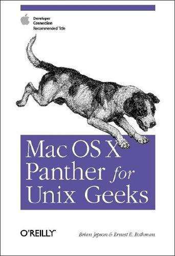 Book cover of Mac OS X Panther for Unix Geeks
