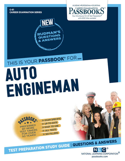 Book cover of Auto Engineman: Passbooks Study Guide (Career Examination Series)