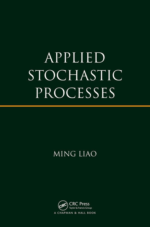 Book cover of Applied Stochastic Processes (1)