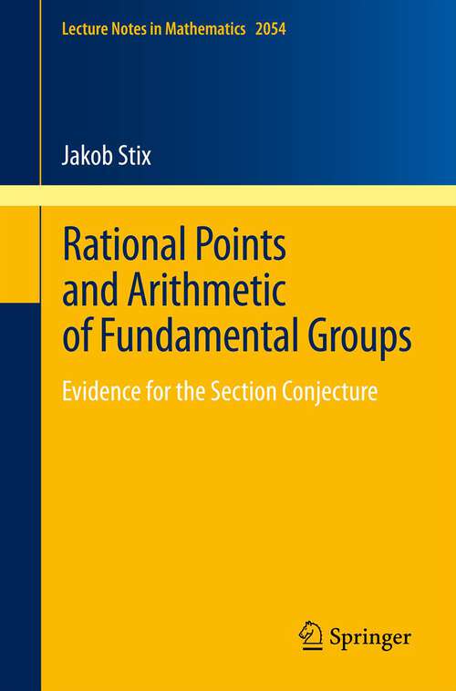 Book cover of Rational Points and Arithmetic of Fundamental Groups