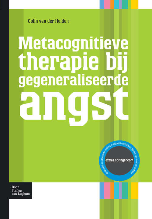 Book cover of Metacognitieve therapie bij gegeneraliseerde angst