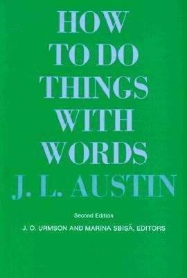 Book cover of How to Do Things with Words