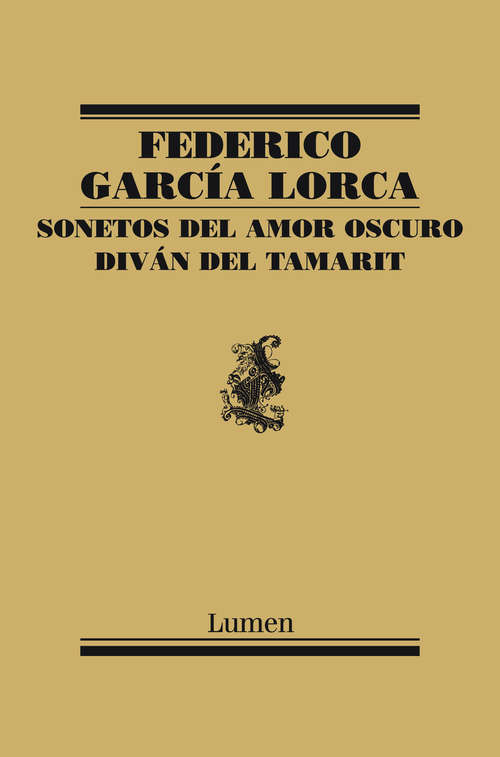 Book cover of Sonetos del amor oscuro y Diván del Tamarit