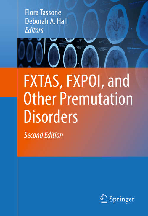 Book cover of FXTAS, FXPOI, and Other Premutation Disorders