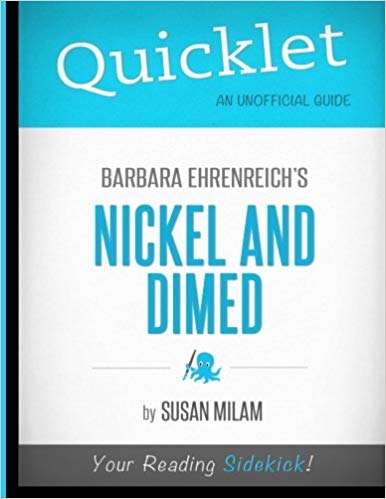 Book cover of Quicklet: Barbara Ehrenreich's Nickel and Dimed