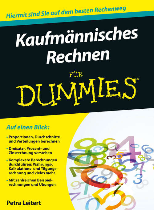 Book cover of Kaufmannisches Rechnen fur Dummies (Für Dummies)