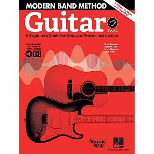 Book cover of Modern Band Method - Guitar: A Beginner's Guide for Group or Private Instruction