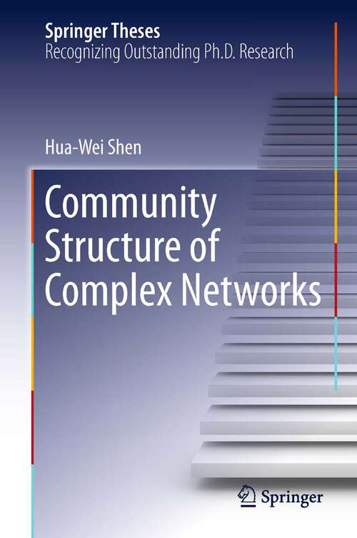 Book cover of Community Structure of Complex Networks (Springer Theses)