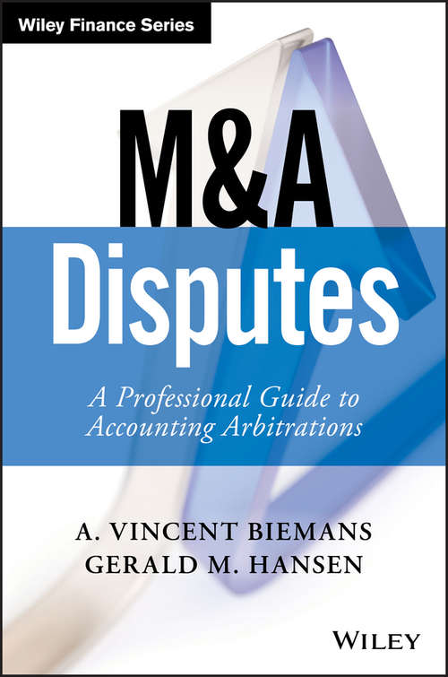 Book cover of M&A Disputes: A Professional Guide to Accounting Arbitrations