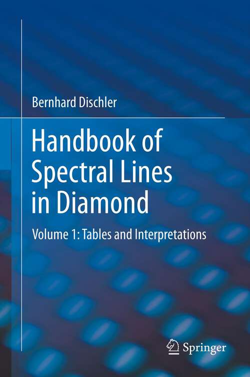 Book cover of Handbook of Spectral Lines in Diamond