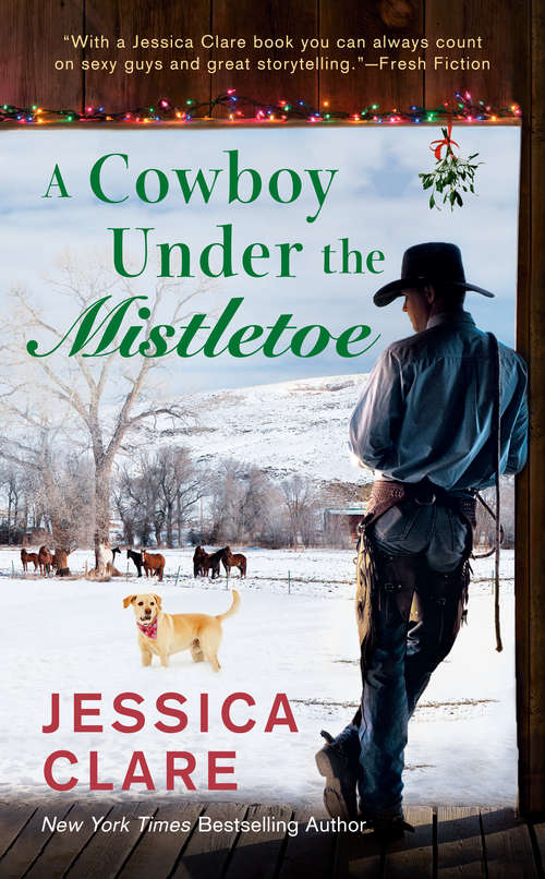 Book cover of A Cowboy Under the Mistletoe (The Wyoming Cowboy Series #3)