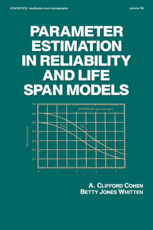 Book cover of Parameter Estimation in Reliability and Life Span Models