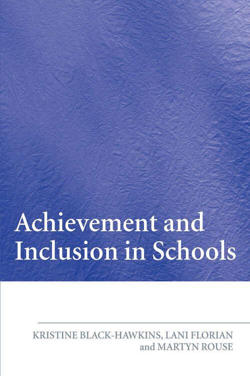 Book cover of Achievement and Inclusion in Schools