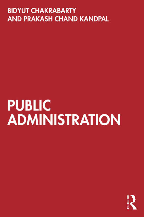 Book cover of Public Administration