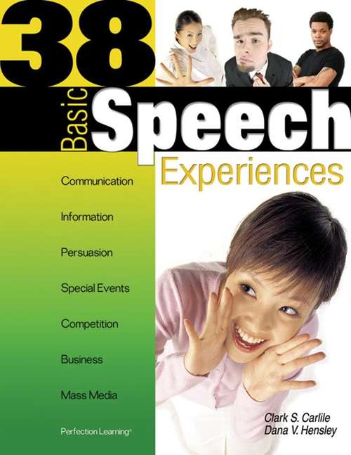 Book cover of 38 Basic Speech Experiences (11th Edition)