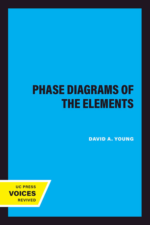 Book cover of Phase Diagrams of the Elements