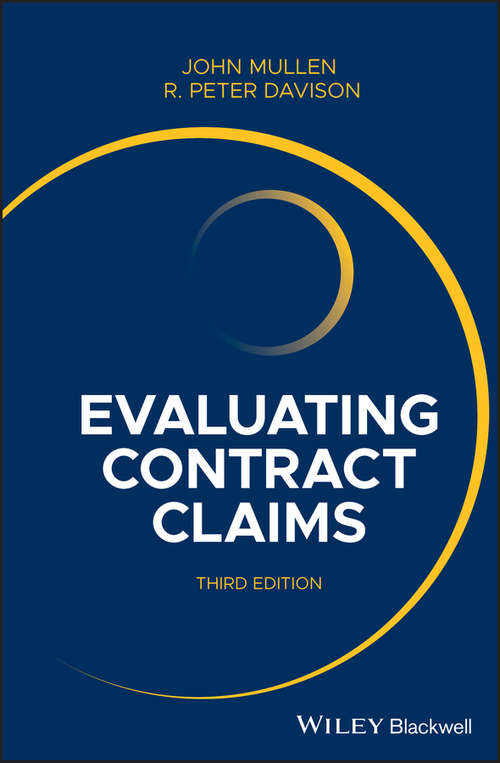 Book cover of Evaluating Contract Claims (3)