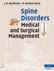 Book cover of Spine Disorders: Medical and Surgical Management