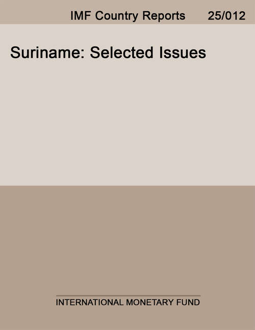 Book cover of Suriname: Selected Issues