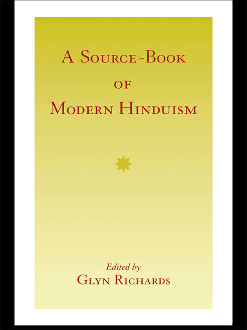 Book cover of A Source-Book of Modern Hinduism
