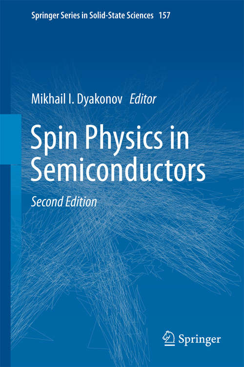 Book cover of Spin Physics in Semiconductors